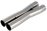 Borla 2.75in Universal X-Pipe 3.66in Inlet Centerline 4.05in Outlet Centerline 26.98in OAL - Image 2
