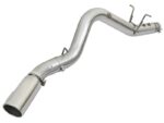 aFe ATLAS 5in DPF-Back Aluminized Steel Exhaust System w/Polished Tips 2017 GM Duramax 6.6L (td) L5P - Image 2