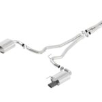 Borla Atak S Cat-Back 15-17 Ford Mustang GT 5.0L V8 MT/AT 2.5in pipe 4in tip (Black Chrome)