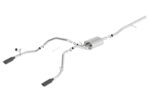 Borla 14 Silv/Sierra 1500 C/B Touring Exh/2.75in in muff 2.25inout 4inTIp SS Rear Exit-Black Chrome - Image 3