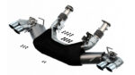 Borla 2020 Chevrolet Corvette C8 6.2L S-Type Exhaust System Dual Round A/C Tips 4inx 4.75in - Image 2