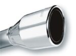 Borla 2.5in Inlet 4.5in Round Rolled Angle Cut Phantom X 7.75in Long Embossed Universal Exhaust Tips - Image 2