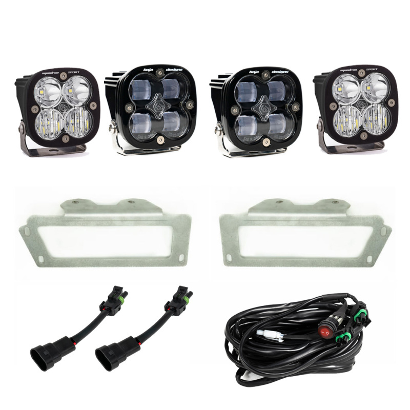 1296c1447b2883c78d7cac55925e8065 Baja Designs 09-12 Ram 2500/3500 Fog Pocket Kit - White - Image 1