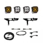Baja Designs 2021+ Ford F150 Fog Pocket Kit SAE Amber Squadron Pro DC - Image 2
