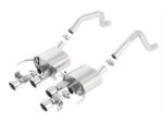 Borla 15 Chevy Corvette C7 ZO6 6.2L w/o AFM w/ NPP ATAK Quad RD RL IC Tips Center Rear Exit Exh - Image 2