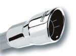 Borla 2.25in Inlet 3.5in Round Rolled Angle Cut Intercooled Outlet x 6.5in Long Embossed Tip - Image 2