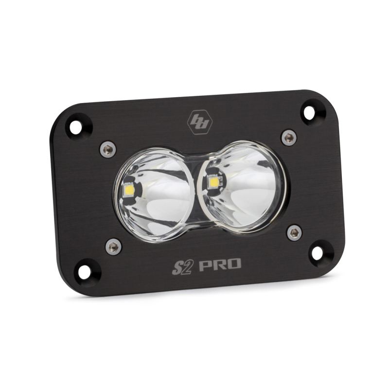 1e2df9ada108f7e2e1968fa6e3749584 Baja Designs S2 Pro LED Spot Black Flush Mount - Clear - Image 1