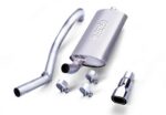 Borla 97-99 Jeep Wrangler 2.5/4.0L w/o Hitch Cat-Back 2.25in Single Sqr Angle Cut Phntm Rear - Image 3