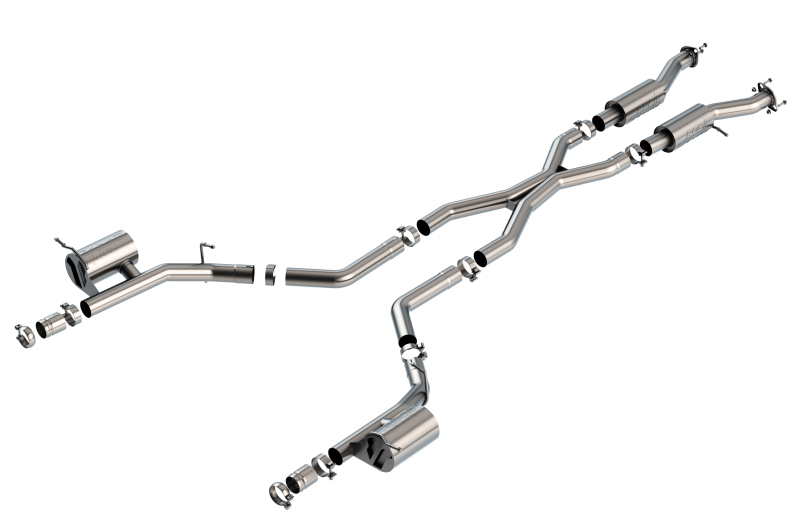 27681ee2a703a5e7f8dee4f651bdd9ddL Borla 2021+ Dodge Durango SRT Hellcat 6.2L V8 AWD S-Type Cat-Back Exhaust System - Factory Tips - Image 1