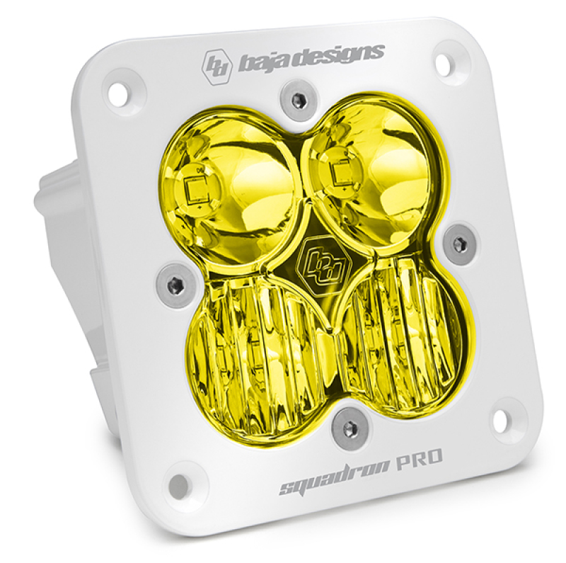 2ce0bface3be341ccb6f99d277fa9b7f Baja Designs Flush Mount LED Light Pod White Amber Lens Driving/Combo Pattern Squadron Pro - Image 1