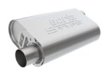 Borla CrateMuffler Stock SBC 283/327/350 2.5in Offset/Offset 14in x 4.35in x 9in Oval Muffler - Image 2