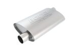 Borla Universal Pro-XS 3in Inlet//Outlet Offset/Offset 14x9 1/2 x 4 Muffler - Image 3