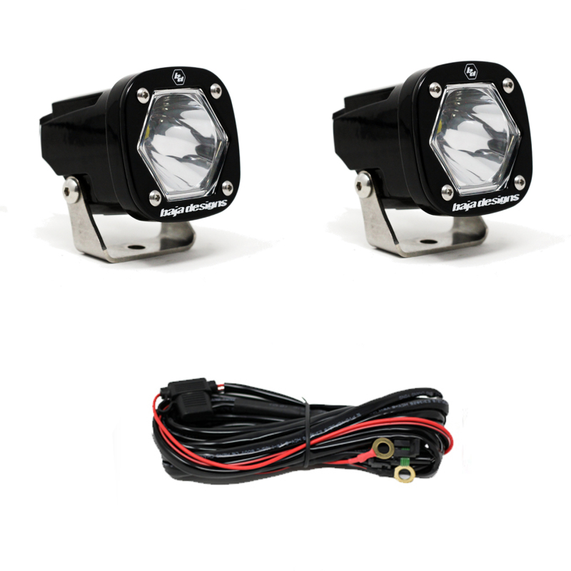 3aae1638d7bf0995b41f9f4ee3e52028-1 Baja Designs S1 Spot LED Light w/ Mounting Bracket Pair - Image 1