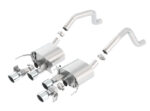 Borla 15 Chevy Corvette C7 ZO6 6.2L w/o AFM w/ NPP ATAK Quad RD RL IC Tips Center Rear Exit Exh