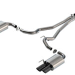 Borla 2024 Ford Mustang Ecoboost 2.3L ATAK Catback Exhaust Black Chrome w/ Quad Tip - Non-Active