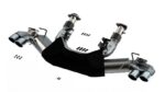 Borla 2020 Chevrolet Corvette C8 6.2L ATAK 3in Exhaust System Dual Round A/C Tips 4inx 4.75in - Image 2