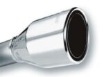 Borla 2.5in Inlet 4.5in Round Rolled Angle Cut Phantom X 7.75in Long Embossed Universal Exhaust Tips - Image 3