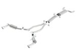 Borla 10-13 Chevy Camaro SS 6.2L V8 Single RoundTip Split Rear Exit S-Type Catback Exhaust - Image 2
