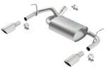 Borla 12-16 Jeep Wrangler 3.6L AT/MT 4WD Single Split Rr Exit Touring Exhaust (rear section only) - Image 3