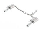 Borla 13-15 Honda Accord Coupe 3.5L FWD SS Rear Section Single Split Rear Exit Touring Exhaust - Image 2