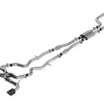 Borla 16-24 Infinity Q50 (Auto V6) ATAK Cat Back - 4.5in Carbon Fiber Black Anodized Tip