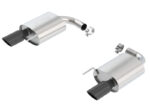 Borla S-Type Rear Section 15-17 Ford Mustang GT 5.0L V8 MT/AT 2.5in pipe 4in tip (Black Chrome) - Image 2