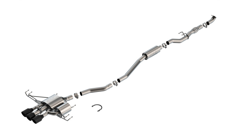 6341d362da5d7622c85746f7f91378fbL Borla 2024 Acura Integra Type S ATAK Cat-Back Exhaust System - Coated Black - Image 1