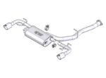 Borla 03-09 Mazda RX-8 1.3L Single Round Rolled Angle-Cut Cat-Back Exhaust - Image 2