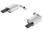 Borla S-Type Rear Section 15-17 Ford Mustang GT 5.0L V8 MT/AT 2.5in pipe 4in tip (Black Chrome)