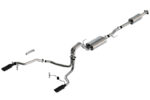 Borla F-150 2021 3.3L CC SB EC STB XL/XLT/Lariat/KR/Plnm/LTD 3/2.25 SRE Cat-Back S-Type BLK CHR Tips