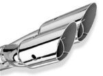 Borla Universal Polished Tip Dual Round Angle-Cut Intercooled (inlet 2 1/2in. Outlet 3in) *NO Return - Image 2