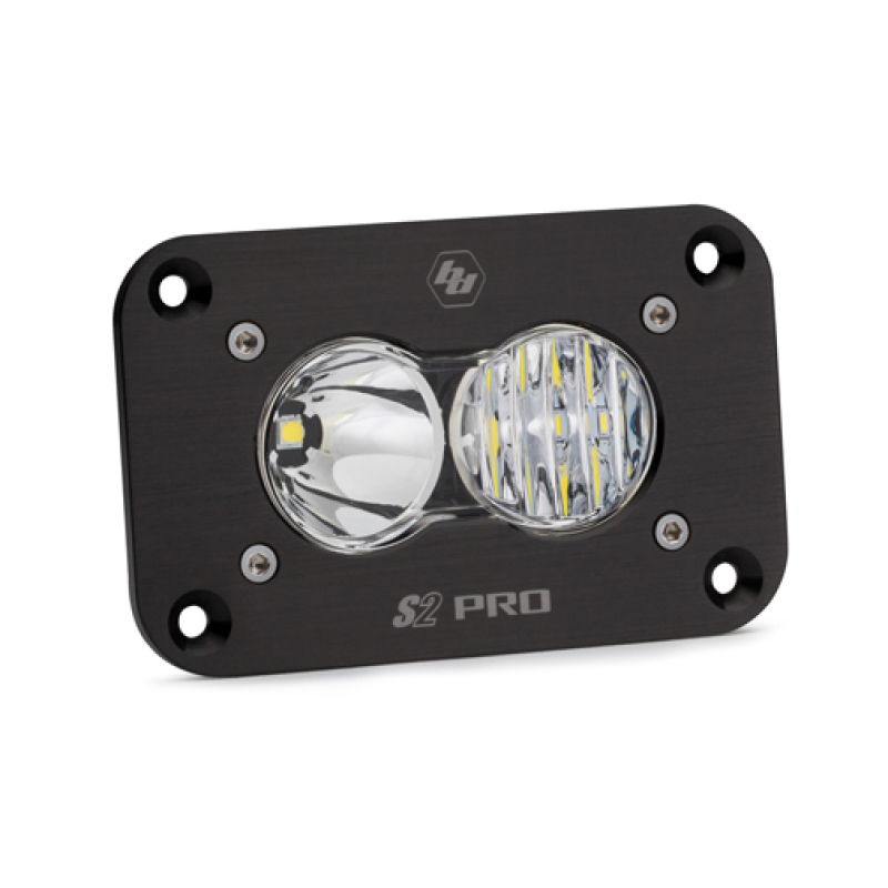 79ee9302eb3374bef10c8465ba01c324 Baja Designs S2 Pro Flush Mount Driving Combo Pattern LED Work Light - Clear - Image 1