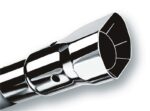Borla Universal Polished Tip Single Square Angle-Cut Intercooled (inlet 2 1/4in. Outlet 2 1/2 x 2 3/ - Image 2