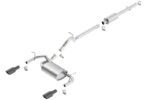 Borla 12-16 Jeep Wrangler 3.6L AT/MT 4DR 4WD S SQ RL AC SR 2.5in 2in TIP 3.5inx3.28in Black Chrome - Image 3
