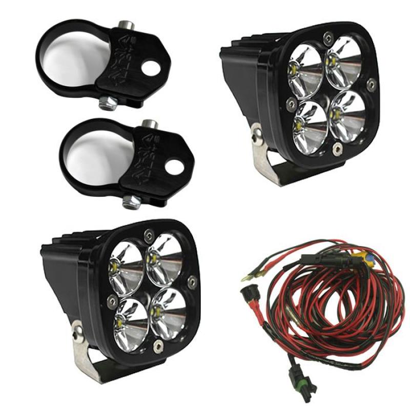 85d1d33a0cfa2792c5cd10b9722e5ea8 Baja Designs Squadron Pro LED Light Pods Kit w/Vertical Mounts/2.00in Harness - Image 1