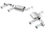 Borla 16 Chevy Camaro SS 6.2L w/ Dual NPP Atak Quad RD RL Tips Dual Exit Rear Section Exhaust - Image 2