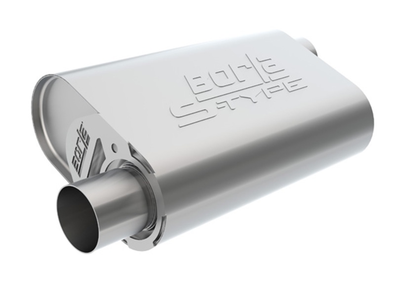 8b76bbaae6e818393d2c4c5bc236031aL Borla CrateMuffler LS3 S-Type 2.50in Offset/Offset 14inx4.35inx9in Oval Muffler - Image 1