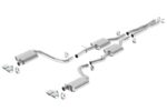Borla 15-16 Dodge Challenger R/T 5.7L Dual Rectangle Angle Cut Dual Split Rear Exit S-Type Exhaust - Image 2