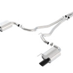 Borla S-Type Cat-Back 15-17 Ford Mustang GT 5.0L V8 MT/AT 2.5in pipe 4in tip (Black Chrome)