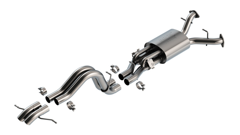 9e1c36d0a1ee7e82fbbf9a778b5f4ccfL Borla 22-24 Ford Bronco Raptor V6 Turbo AT 2WD / 4WD ATAK Catback Exhaust w/ Turndown Tips - Image 1