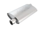 Borla Universal Pro-XS Muffler Oval 3in Inlet/Outlet Offset/Offset Notched Muffler - Image 2