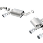 Borla 16 Chevy Camaro SS 6.2L w/ Dual NPP Atak Quad RD RL Tips Dual Exit Rear Section Exhaust