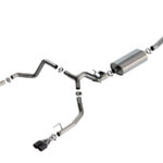 Borla 2024 Chevy Silverado 1500 6.2L V8 Touring Catback Exhaust w/ Simulator - CF Black Anodized