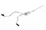 Borla 14-16 Chevrolet Silverado 1500 5.3L ATAK Catback Exhaust w/ Black Chrome Tips - Image 2