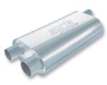 Borla Universal Oval Transverse Single 3in Inlet/2.5in Outlet 19in x 10.25in x 5.5in Turbo Muffler - Image 2