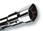 Borla Universal Polished Tip Single Square Angle-Cut Intercooled (inlet 2 1/4in. Outlet 2 1/2 x 2 3/ - Image 3