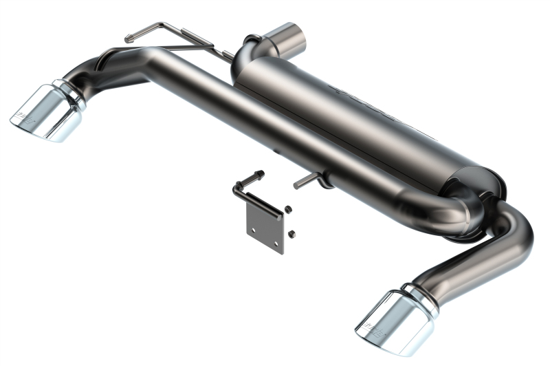a899dd885043ec9d8f1a6e93274ed138L Borla 21-22 Ford Bronco 2.3L 4WD Touring Axle Back Exhaust w/ Bright Chrome Tips - Image 1