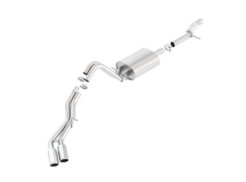 a8b86dc57eb856ee3ca810af5a9fc083 Borla Touring Cat Back 15-16 Chevy Tahoe 5.3L V8 2.75in, 2.25in Dual Same Side Exit 4in Tips - Image 1