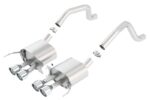 Borla 2014 Chevy Corvette C7 ZO6 S/C w/o AFM w/o NPP S-Type Rear Section Exhaust Dual Rd Rolled Tips - Image 3