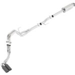Borla 15-16 Ford F-150 3.5L EcoBoost Ext. Cab Std. Bed Black Chrome CB Exhaust ATAK Truck Side Exit